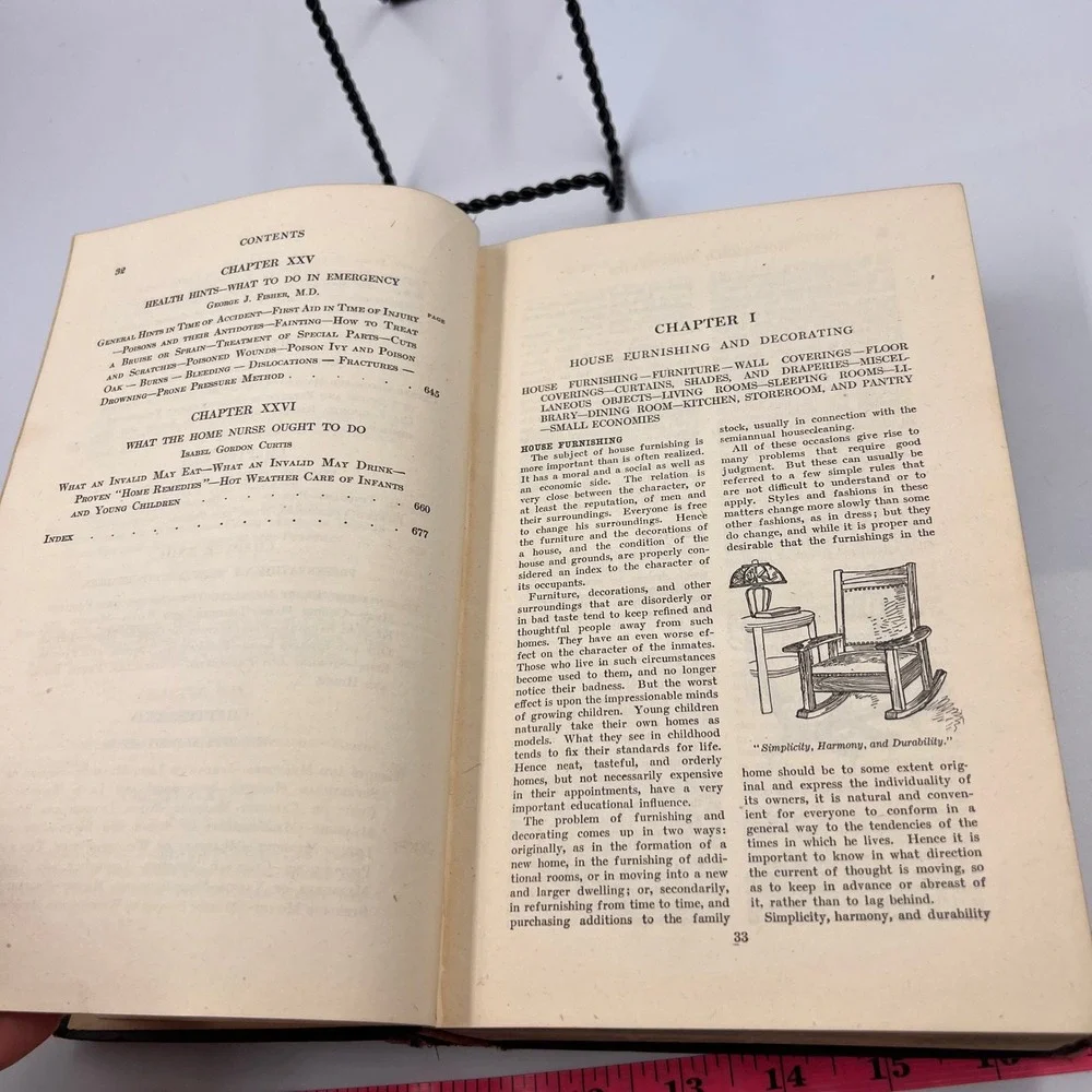 1909 Household Discoveries and Mrs. Curtis's Cook Book Antique Sidney Morse Book